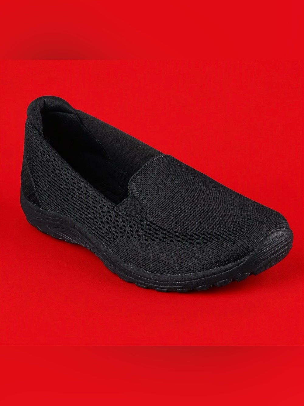 Men's Slip-On Mesh Comfort Shoe - Black
